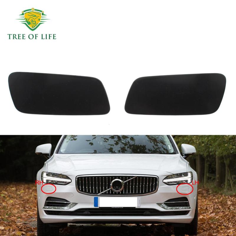 Für Volvo S90 V90 2017 2018 Stoßstange vorne Scheinwerfer Leuchte Waschanlage Sprühreinigung Aktuator Abdeckung Kappe 39839830 39839842 31383231