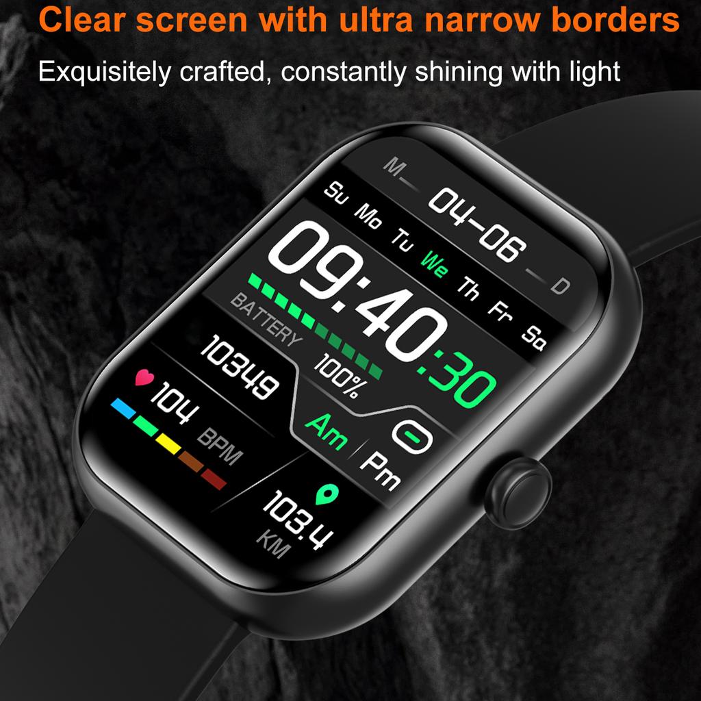 New Smart Sports Watch Blue Tooth Calling  Health Waterproof Weather Bracelet Information Push Lady Voice Assistant Smartwatch