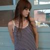 Elssibeui Stripe Sleeveless Knit Dress_Navy