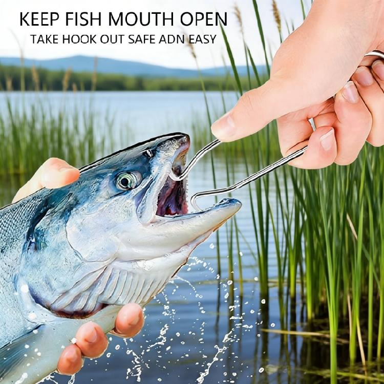 Anglers Essential Stainless Steel Fish Mouth Spreader Fishes Lip Grabber Fish Mouth Opener For Effective Hook Retrieval