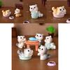 Adorable Resin Mischievous Cat Figurines For Miniature Gardens And Terrariums