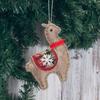 4pcs/set Decorative Alpaca Wool Felt Pendant Mini Christmas Tree Ornament  Christmas