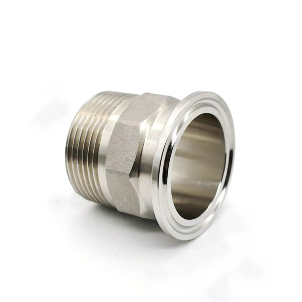 1/2" 3/4" 1" BSPT Female Male X 1.5" 2" 2.5" Tri Clamp SUS 304 Stainless Steel Sanitary Coupler Fitting Home Brewing Beer