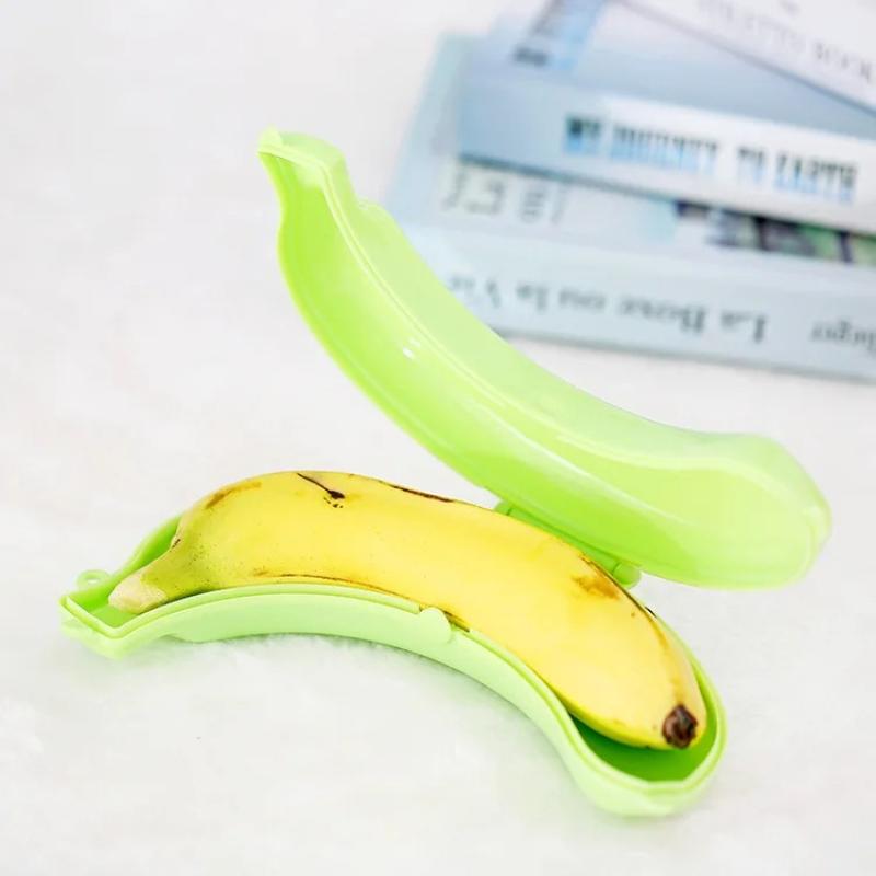 3 Stück tragbare Bananenaufbewahrungsbox für Outdoor-Reisen, süße Bananenbox, Schutzhülle, Reise, Schüler, Mittagessen, Obstaufbewahrungsbox, Halter