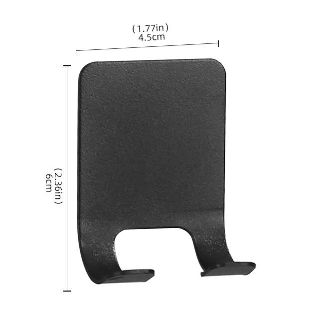 304 Stainless Steel No-Trace Adhesive Hook for Coats and Hats - No-Drill, Single Hook for Bathroom Use