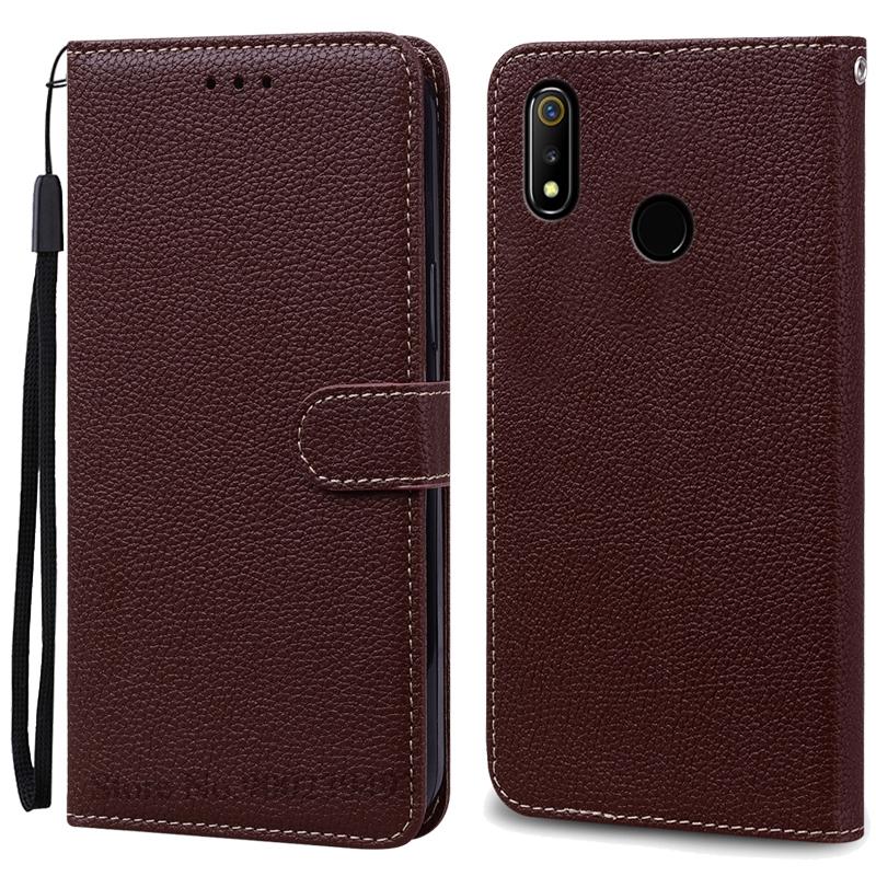 For Realme 3 Case Soft Pu Leather Flip Wallet Case For Realme 3 Pro Case Phone Cover For Realme 3 Pro Coque Fundas Bumper