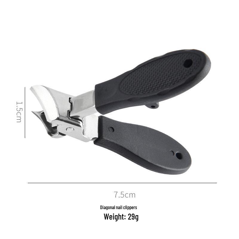 Anti-Splash Wide-Opening Nail Clipper for Thick and Ingrown Nails