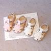 Girls Summer Sandals Toe-covered Anti-kick New Children Flat Sandals Princess Trend Toddler Clog Shoes I03055
