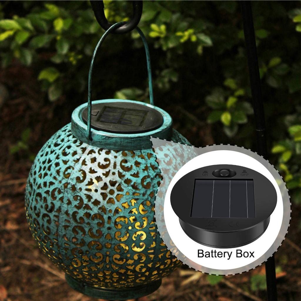 Solar Lantern Light Replacement Top with 30 LED String Light LED Solar Panel Lantern Lid Round Solar Lights Replacement Part