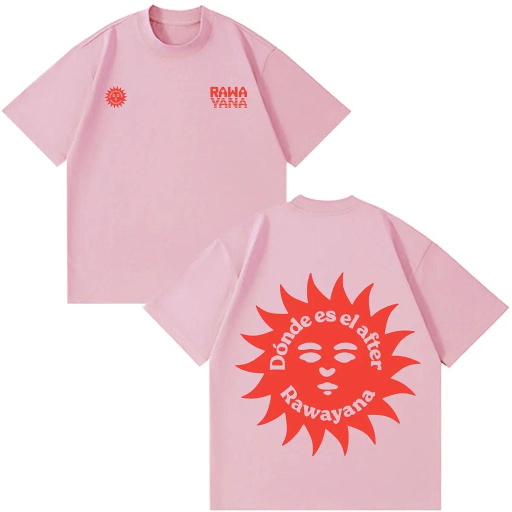 2026 Rawayana ¿Donde Es El After_ Tour Graphics Tshirt Men Women Hip-hop T-shirt Summer Loose Casual Cotton Aesthetic Trendy T-shirts