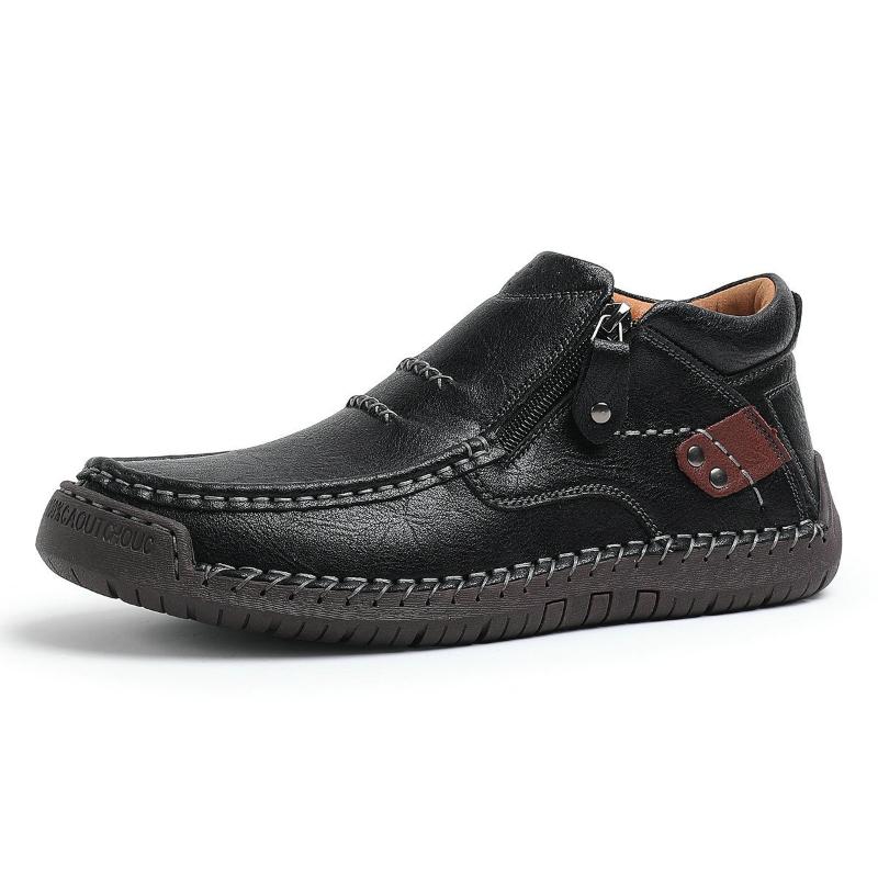 

Men s Outdoor Casual Shoes Slip-on Flats Leather Shoes High-top Shoes Large Sizes Ankle Boots Formal Shoes 38-50 50