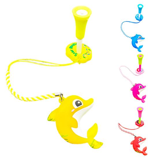 Big Head Golf Tee And Anti Lost Golf Tee Hanger Set Plastic Cartoon Dolphin Golf Tee Ring with Strap for Men Women Golf Enthusiasts