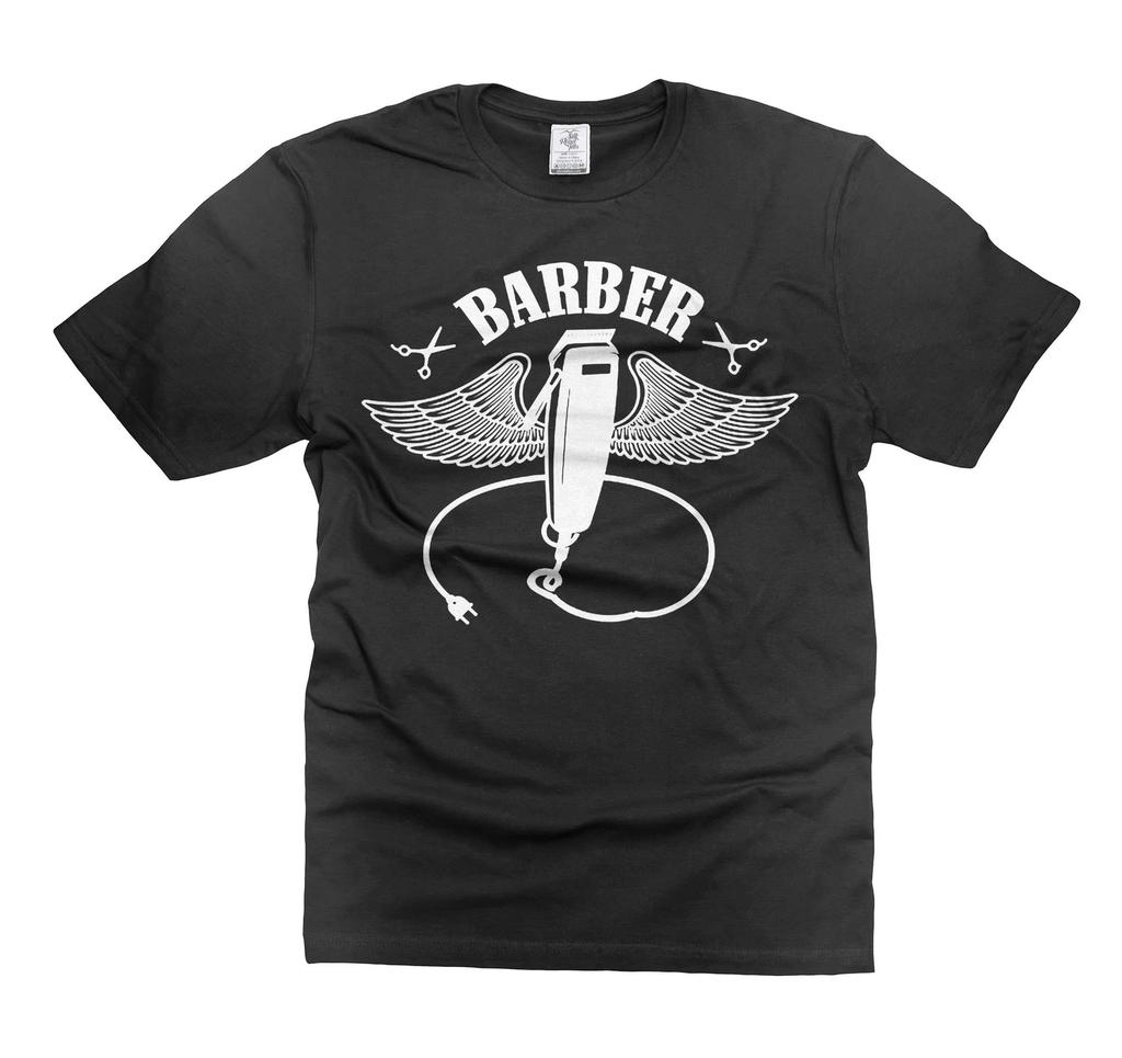 Mens Barber Shirt Barber Funny Shirt Barber Wings Shirt Hairdresser Barber Shirt