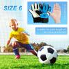 Kids Soccer Goalie Gloves 5/6/7Size Latex Children Football Goalkeeper Gloves Anti-Slip Goalkeeper Soccer Goalie Football Gloves