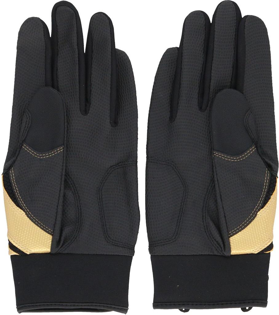 Adidas Batting Gloves BASIC Black X Gold JL LBG405 Baseball/Softball