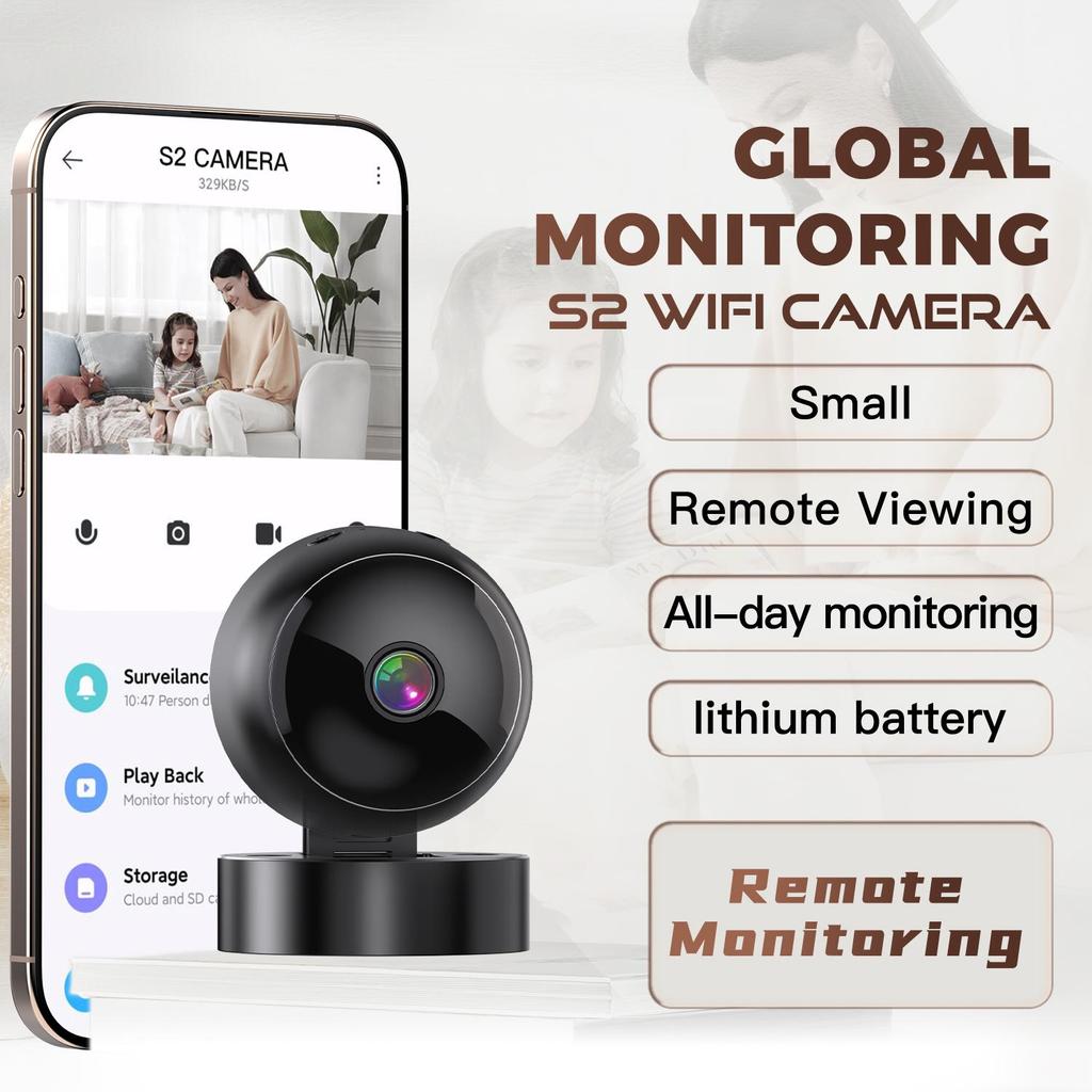 Mini Cameră WiFi HD 1080P Wifi Monitor Inteligent Camere de Supraveghere Monitorizare la Distanță Camere Video Rotativă la 360° Camere de Supraveghere Video pentru Securitate
