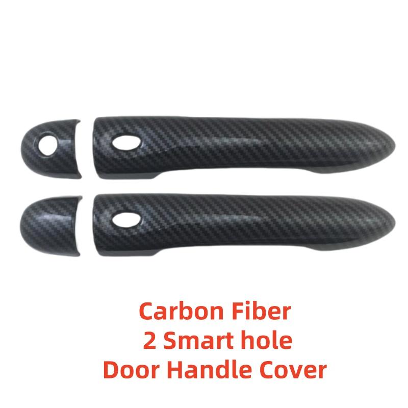 Car ABS Black Carbon Accessories Plated Door Handle Cover Trim Paste Style 2011 2012 2013 2014 For Renault Megane RS Trophy