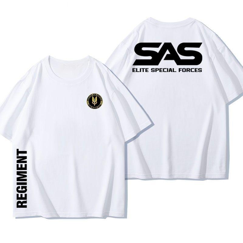 SAS British Special Air Service Tee Rainbow Six Tactical Cotton Military Short Sleeve T-Shirt Summer Men's Casual Comfort Top