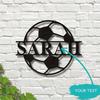 Metal Wall Art Sports Decor Personalized Name Sign Bohemian Home Decor