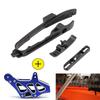 For KTM SX SXF XC 125 200 250 300 350 450 Swingarm Chain Slider Kit CNC Chain Guard Guide Brake Hose Clamp 2012-2018