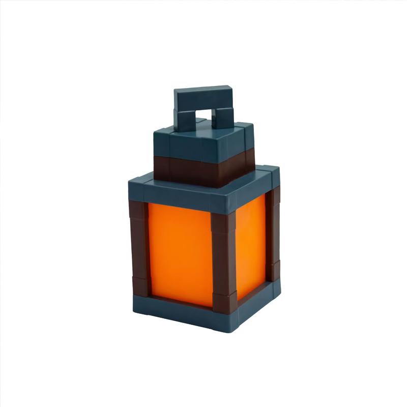Pixel Style Night Light Portable Lantern Tabletop Ornament 16 Colors RGB Remote DIY Interior Decoration Atmosphere Light