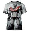 Ny mote kul bjelle Mazinger Z Herre 3D-printet T-skjorte sommer avslappet topp