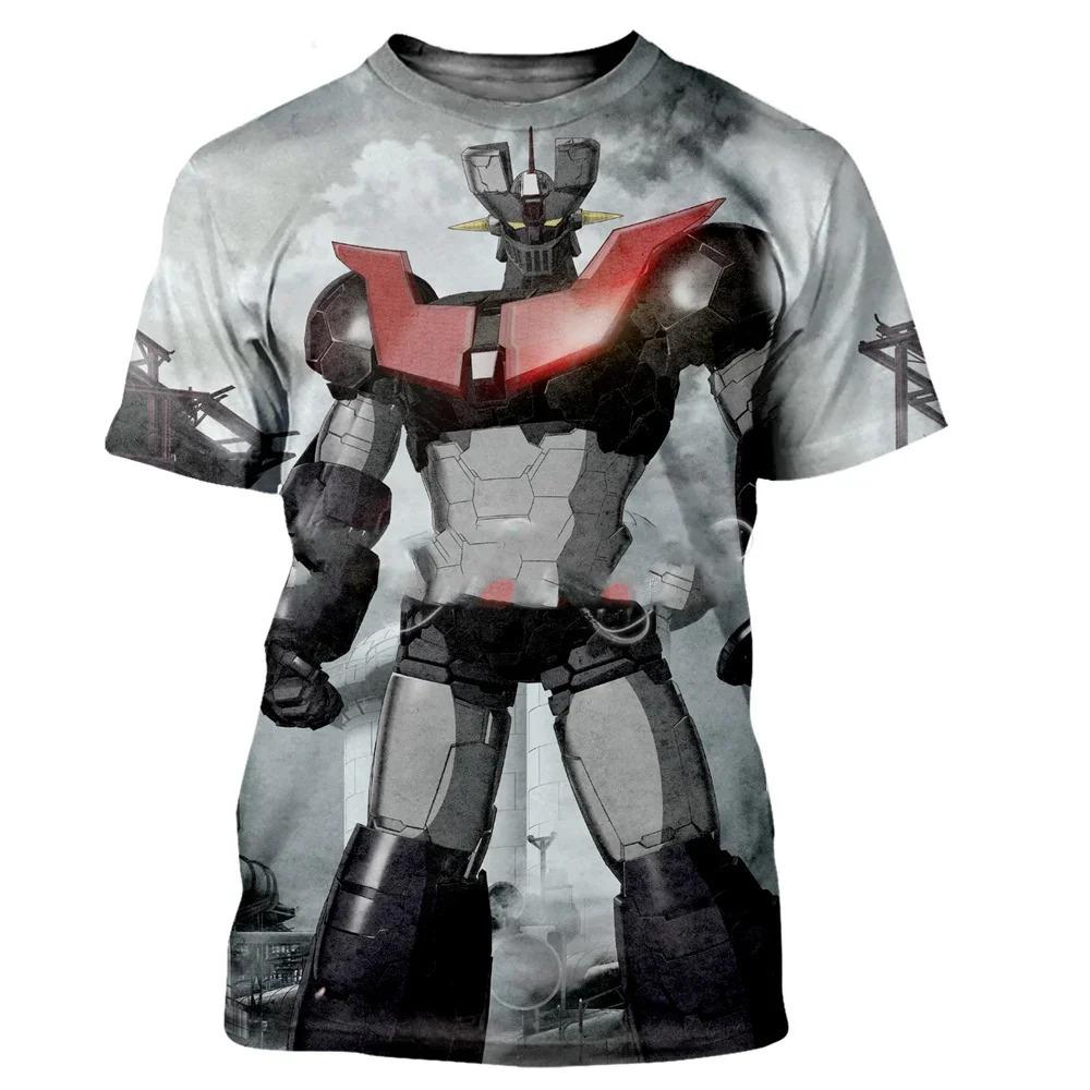 New fashion cool bell Mazinger Z Men_s3D printed T-shirt summer casual top