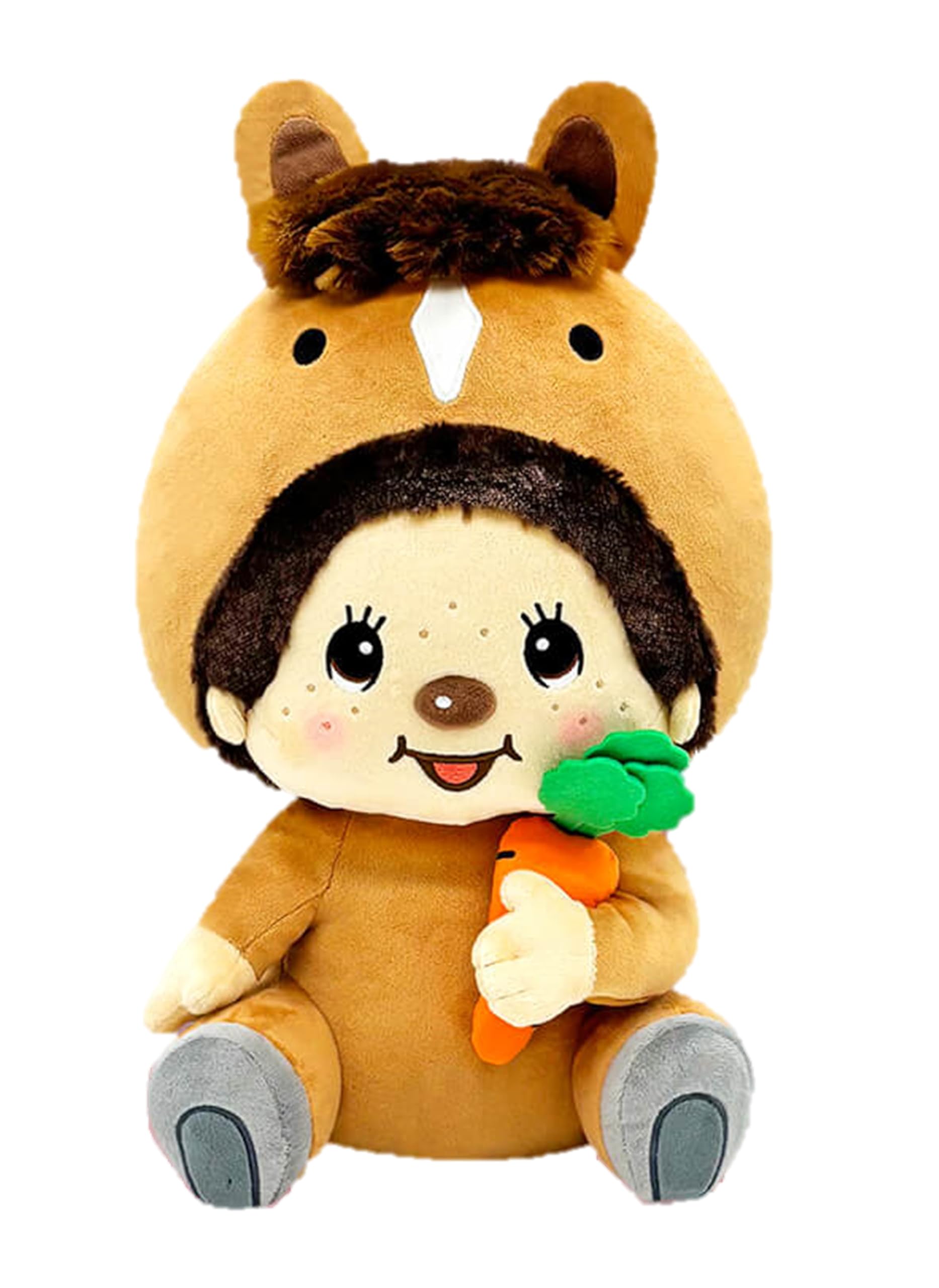 Mon  Chichi Plush Horse Big Size Extra Large Brown One-Handed Hanging Approx. 38cm