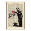 Banksy Balloon Girl Graffiti Poster Disappearing Five Rings Mural Retro Decorative Paintings Wall Art Prints Modern Home Decor