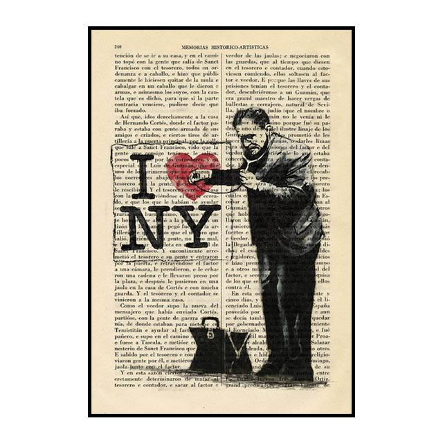 Banksy Balloon Girl Graffiti Poster Disappearing Five Rings Mural Retro Decorative Paintings Wall Art Prints Modern Home Decor