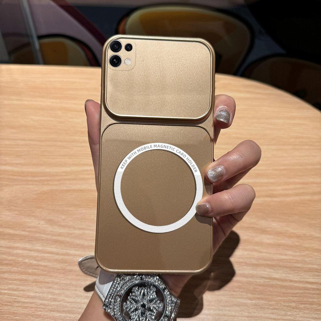 Metallic Finish Magnetic TPU Phone Case for OPPO Reno16 Pro 5G,Reno16 F 5G Shockproof Matte Soft Cover