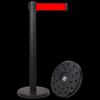Retractable Stainless Steel Queue Barrier Post