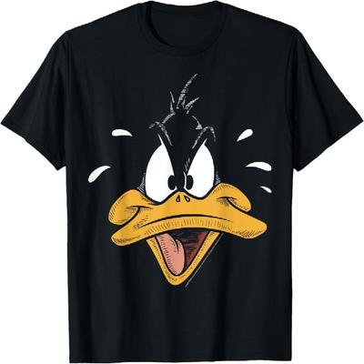 Looney Tunes Daffy Duck Sketched Big Face T-Shirt