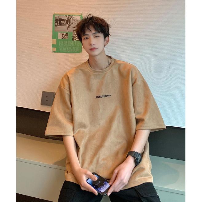 

Футболка с коротким рукавом мужская летняя 2025Новая универсальная трендовая брендовая модная повседневная футболка с коротким рукавом мужская 3XL хаки