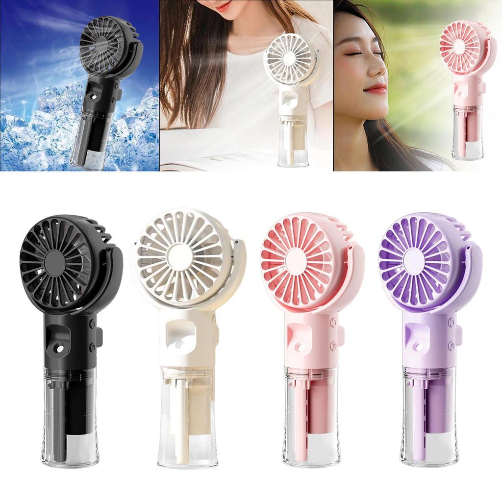 Portable Handheld Fan Adjustable Angle USB Rechargeable Table Fan Pocket Personal Hand Fan for Picnics Makeup Office Travel Home