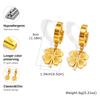 Fashion Four-leaf Clover Earrings for Women,Gold Color Stainless Steel Earring,Waterproof Jewelry Mother's Day Gift