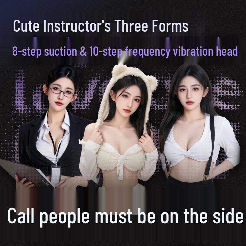 Automatic Vibrating Airplane Cup for Men: Clamping, Sucking & Telescopic Silicone Self-Pleasure Device