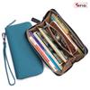 New women's wallet, long leather RFID clutch bag, soft leather simple wallet, high-end mobile phone bag, large capacity