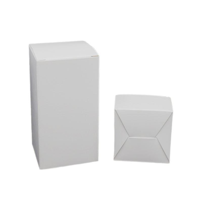Thickened Foldable Square White Cardboard Box - Multi-Spec Small Packaging Solution