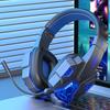 Cooles Aussehen Stereo-Gaming-Headset Noise Cancelling Over-Ear-Kopfhörer mit Mikrofon LED-Licht Surround Bluetooth-kompatibel 5.1 Kopfhörer