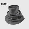 Unisex Thermal Gear Flannel Balaclava with Drawstring, Warm Ski Mask Hat, Fleece Lined Windproof Winter Face Neck Warmer for Outdoor Cycling