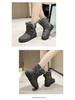 Women's Winter Snow Boots - Fleece Lined, Warm, Waterproof, Non-Slip, Comfortable Mid-Calf Thickness.