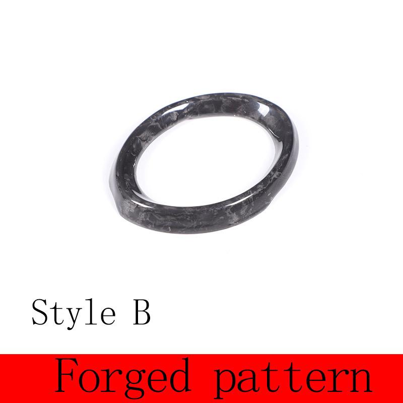 

For Maserati Ghibli 2014-2026 Real Carbon Fiber Car Interior Dashboard Clock Decoration Frame Sticker Car Accessories
