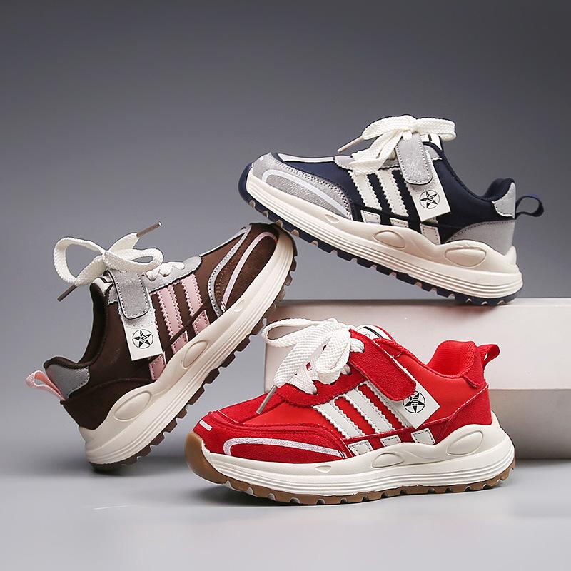 Children's Baby Shoes 2025 New Korean Version of Small and Medium-sized Boys' Sports Shoes Girls' Forrest Gump Shoes Fashionable and Versatile New Mo