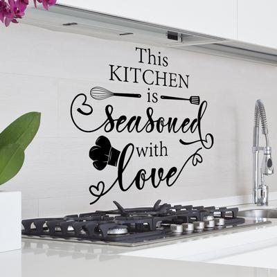Αυτοκόλλητο Τοίχου Κουζίνας Αφαιρούμενο Decal Τοίχου Απλή Πλάτη Αποκόλλησης