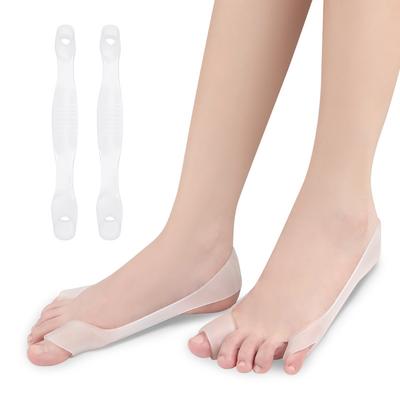 1 Paire Gel de Silicone Séparateur d'Orteils Respirant Pouce Hallux Valgus Attelle Pouce Orthèses Orthopédiques Correctrices