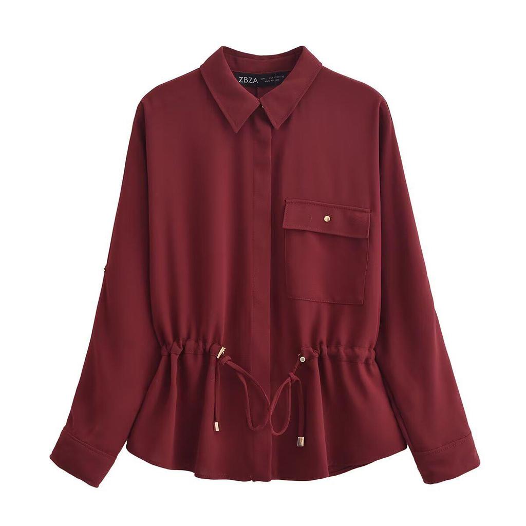 2025 Spring Women's Crepe Loose Shirt & Casual Long Pants - Euro-American Style