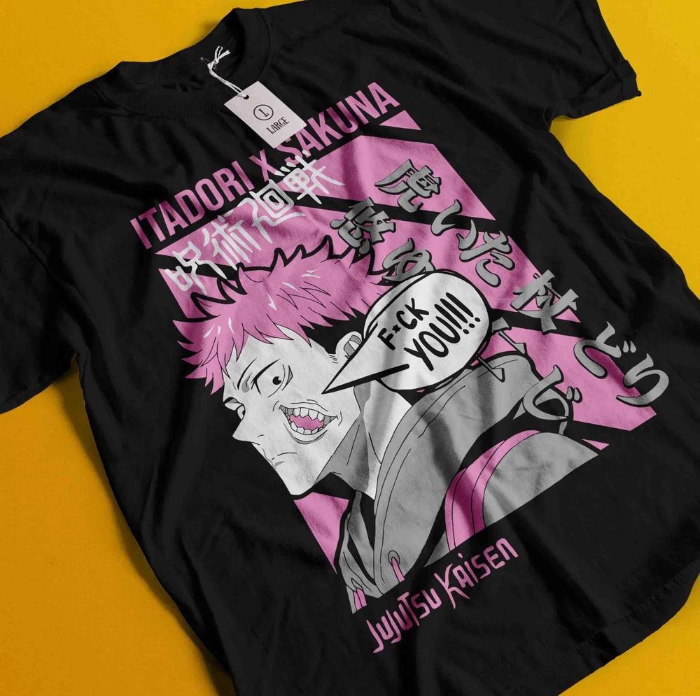 Jujutsu Kaisen Shirt Sukuna Tshirt JJK Anime Itadori Yuji Unisexga Toji Unisex Tee 3XL