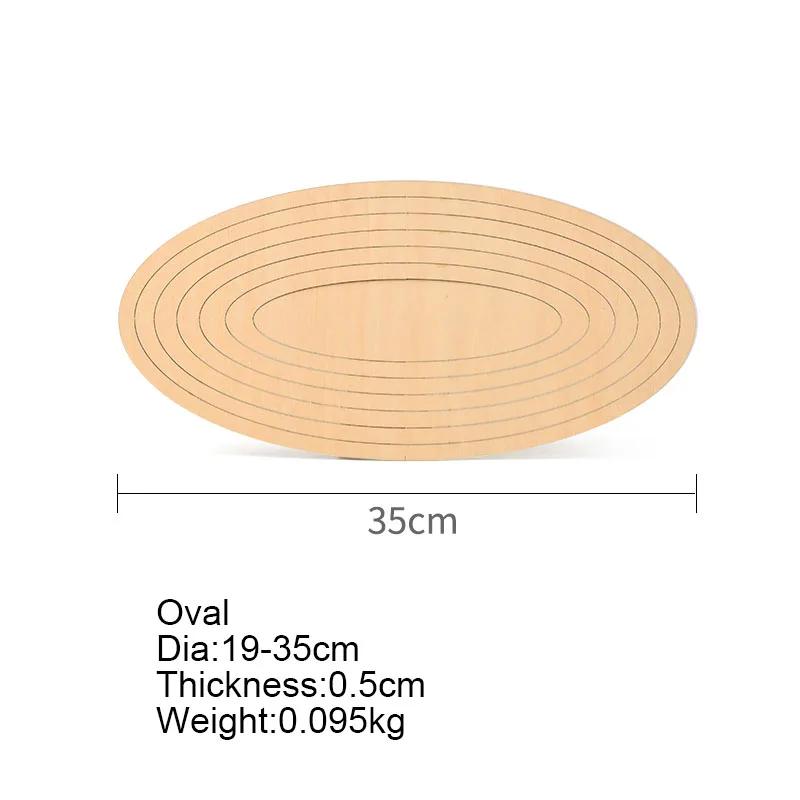 

Ceramic Plate Forming Mold Wood Concentric Geometric Hand-printed Blank-shaped Clay Cutting Guide Rail Modeling DIY Pottery Tool