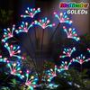 Solar powered fireworks light 60/80/100LED fairy light suitable for Christmas, New Year, winter festivals, camping, garden, wedding, party